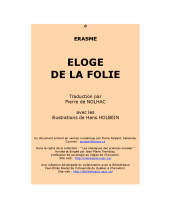 couverteur Eloge de la folie