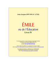 couverteur Emile ou de l'education - 2