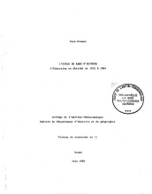 couverteur L'ecole du rang d'Authier, l'education en Abitibi de 1910 a 1964 