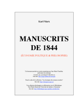 couverteur Manuscrits de 1844