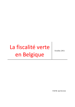 couverteur La fiscalite verte en Belgique