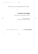 couverteur Le temps et ses usages