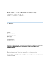 couverteur L'etat actuel des connaissances scientifiques sur le gluten