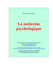 couverteur La medecine psychologique