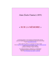 couverteur Sur la memoire