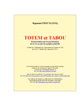 couverteur Totem et tabou