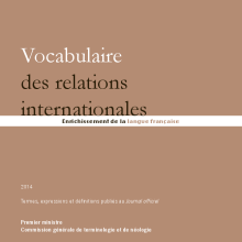 couverteur Vocabulaire des relations internationales