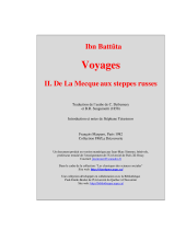 couverteur Voyages - II. De La Mecque aux steppes russes