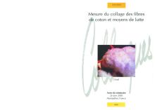 couverteur Mesure du collage des fibres de coton et moyens de lutte