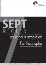 couverteur Sept règles pour nous simplifier l'orthographe