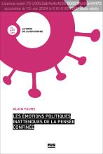 couverteur Les émotions politiques inattendues de la pensée confinée